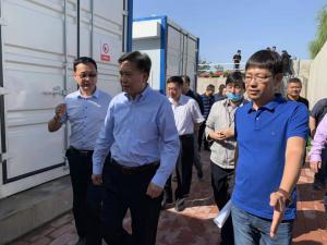 河北省生态环境厅厅长高建民组织参观考察XINBO.COM_心博（中国）污水分散源治理项目运行情况